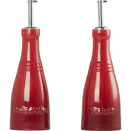 Le Creuset Öl- und Essigspender Steinzeug 0,24 Liter Kirschrot