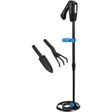 Metalldetektor für Kinder, Leichter Kinder-Metalldetektor mit Verstellbarem Stiel, 6 '' Suchspule, Golddetektor mit Schaufel Rechen für Schatzsuche & Metalldetektor & Strand & Garten