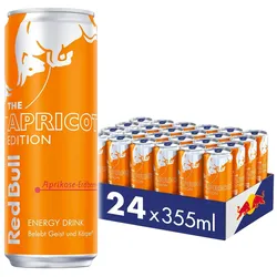 Red Bull Energy Drink Apricot Edition Aprikose-Erdbeere 0,355 Liter Dose, 24er Pack