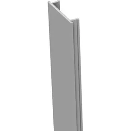 GROJA Alu-Stecksystem Pfostenabdeckleiste 190 cm Silbergrau