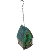 Abaodam Vogelhaus Aus Wetterfestem Harz Hängendes Vogelhaus Für Garten Und Terrasse Für Kleine Vögel Installieren Einladendes Design Für Friedliche Atmosphäre
