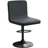 HuaLiSiJi Stretch Barhocker Stuhlhussen Bezüge Bezug Barhocker mit Lehne Samt Bar Stuhlhussen, Luxuriöser Stoff,Einer Weichen Textur, Dehnbar Knitterfrei Waschbar Staubdicht (1, Grau)