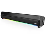 STREETZ SB100 Soundbar Schwarz Bluetooth®, Lautsprecherbeleuchtung, USB