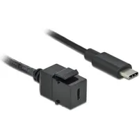 DeLock USB-C auf USB-C 25 m Schwarz