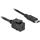 DeLock USB-C auf USB-C 25 m Schwarz