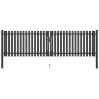vidaXL Gartentor 400 x 75 cm Anthrazit
