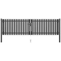 vidaXL Gartentor 400 x 75 cm Anthrazit