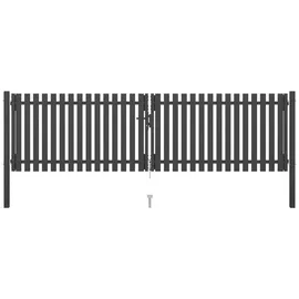 vidaXL Gartentor 400 x 75 cm Anthrazit