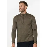 Endurance Langarmshirt LEDGER (1-tlg) mit sportlichen Funktionen braun XL (54/56)