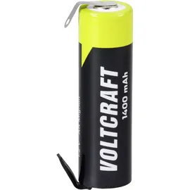 VOLTCRAFT A ULF Spezial-Akku Mignon (AA) U-Lötfahne, hochstromfähig NiMH 1.2V 1400 mAh 1St.