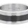 Tom Tailor Ring Edelstahl, IP schwarz in bicolor | Gr.: 62