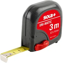 Sola Taschenbandmaß UNI-MATIC Gelb 3 m