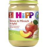 HiPP Bio Banane und Pfirsich in Apfel  190 g