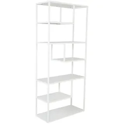 Staal Regal 6 Ablagen, weiss.