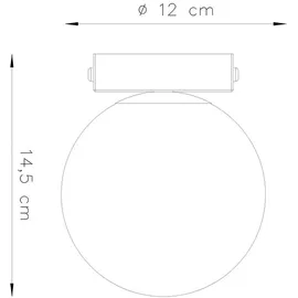 Sollux YOLI 1 1xG9 8W kugelförmig weiß