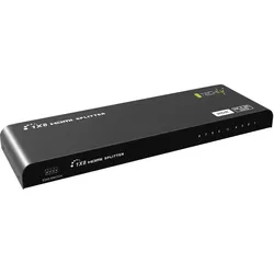 Techly HDMI2.0 Splitter 4K 8 ways HDR - Video-/Audio-Splitter