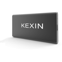 KEXIN Extreme SSD 500GB Portable SSD USB 3.1 USB C SSD 500 GB High Speed External SSD Aluminium Schwarz