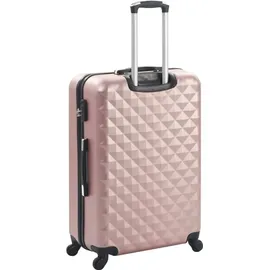 vidaXL Hartschalen-Koffer-Set 3-tlg. roségold
