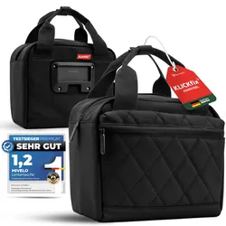 Lenkertasche Fahrrad mit Tragegriff für KlickFIX-Halterungen 6L "LUNA" - Schwarz - Bestseller,oft gekauft