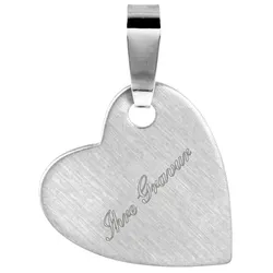 trendor 87905 Anhänger mit Namen für Damen 925 Silber Gravur-Herz 16 mm