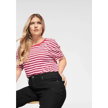 AJC T-Shirt in weiß-rot-gestreift | Gr.: 52/54