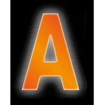 CONACORD Klebebuchstabe A Reflektierend 8 cm Orange