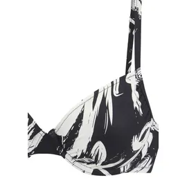 French Connection Bügel-Bikini Damen Schwarz/Creme 44 Cup C