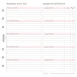 Chronoplan Monatsplaner A6 weiß 2026