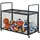 Vevor Ballwagen Rollwagen 1150 x 610 x 912 mm Sportbällen, Abschließbarer Basketballkäfig Ballkäfig, Sportausrüstung für den Innen- und Außenbereich, Rollbar Aufbewahrungswagen aus Stahl für Garagen