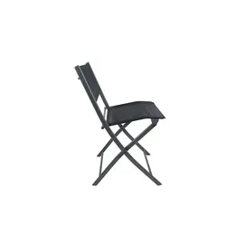 gartenundmoebel.de Gartenstuhl 2er-Set ¦ schwarz ¦ Maße (cm): B: 45 H: 79