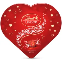 Lindt Lindor Herzbox Vollmilch mit Herzchenmotiv |zartschmelzende Lindor Kugeln Milch in einer hochwertigen Herzpackung | 325g