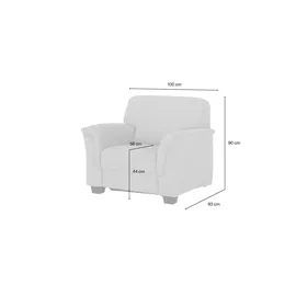 Smart Relaxsessel Valencia Mikrofaser 100 x 90 x 93 cm Gelb