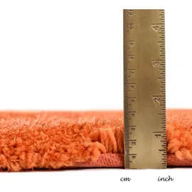 TOM TAILOR Teppich, Orange, Textil, Uni, rechteckig, 50x80 cm, Teppiche & Böden, Teppiche, Hochflorteppiche & Shaggys