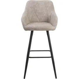 Beliani Barstuhl 2er Set Beige