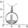Ostsee-Schmuck Kette mit Anhänger Leuchtturm 15 mm Silber