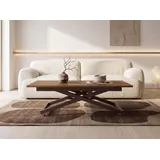 WFL GROUP Axen Braun Eiche 120-160 x 80 x 38-75 cm