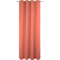 Vorhang ADAM "Uni Light Collection" Gr. 4, orange, B:145cm H:245cm, Baumwolle (Bio-Baumwolle), Gardinen