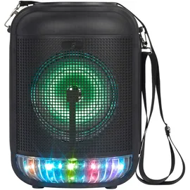 Intempo LED Party-Lautsprecher mit Mikrofon, Bluetooth Karaoke-Maschine, 50W