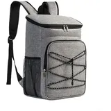 Wasserdichter isolierter Kühlrucksack 30L Tasche für Abenteuer und Picknicks (grau)