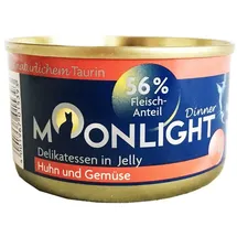 MOONLIGHT Katzennassfutter Nr. 8 Hähnchen und Gemüse 24 x 80 g