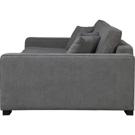 Home Affaire 2-Sitzer HOME AFFAIRE "Skara XXL", grau (dunkelgrau), B:280cm H:86cm T:130cm, 100% Polyester, Sofas, Lounge-Sofa XXL mit Federkern-Polsterung, in vielen Bezugsvarianten