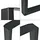 [en.casa] Bankgestell Makers 2er-Set 30 x 43 cm