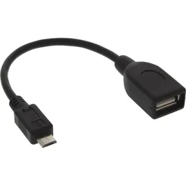 InLine USB auf Micro-USB 0,1 m Schwarz