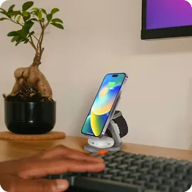 CubeNest Qi2 SQ312 Pro Titanium 3in1 mit MagSafe Halterung