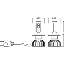 Osram Scheinwerferlampe H7 Night Breaker LED 2 Stück
