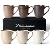 MiaMio Kaffeetasse 0,4 l Beige 6 St.