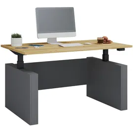 VCM Schreibtisch Salia Eiche / Braun