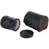 Ideal Tek LE.003UV.ITU 10X Lupe mit mm-Skala, 8 UV LED Handlupe mit LED-Beleuchtung Vergrößerungsfaktor: 10 x Linsengröße: (Ø) 30 mm Schwarz