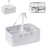 KIKKABOO Wickeltasche Windelorganizer Weiß