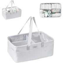 KIKKABOO Wickeltasche Windelorganizer Weiß